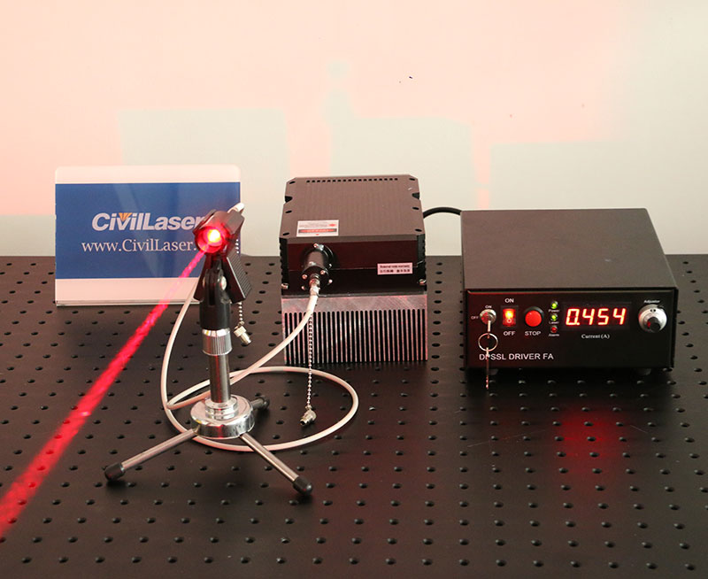 30W Powerful Lab Laser System 640nm Red Fiber Coupled Laser